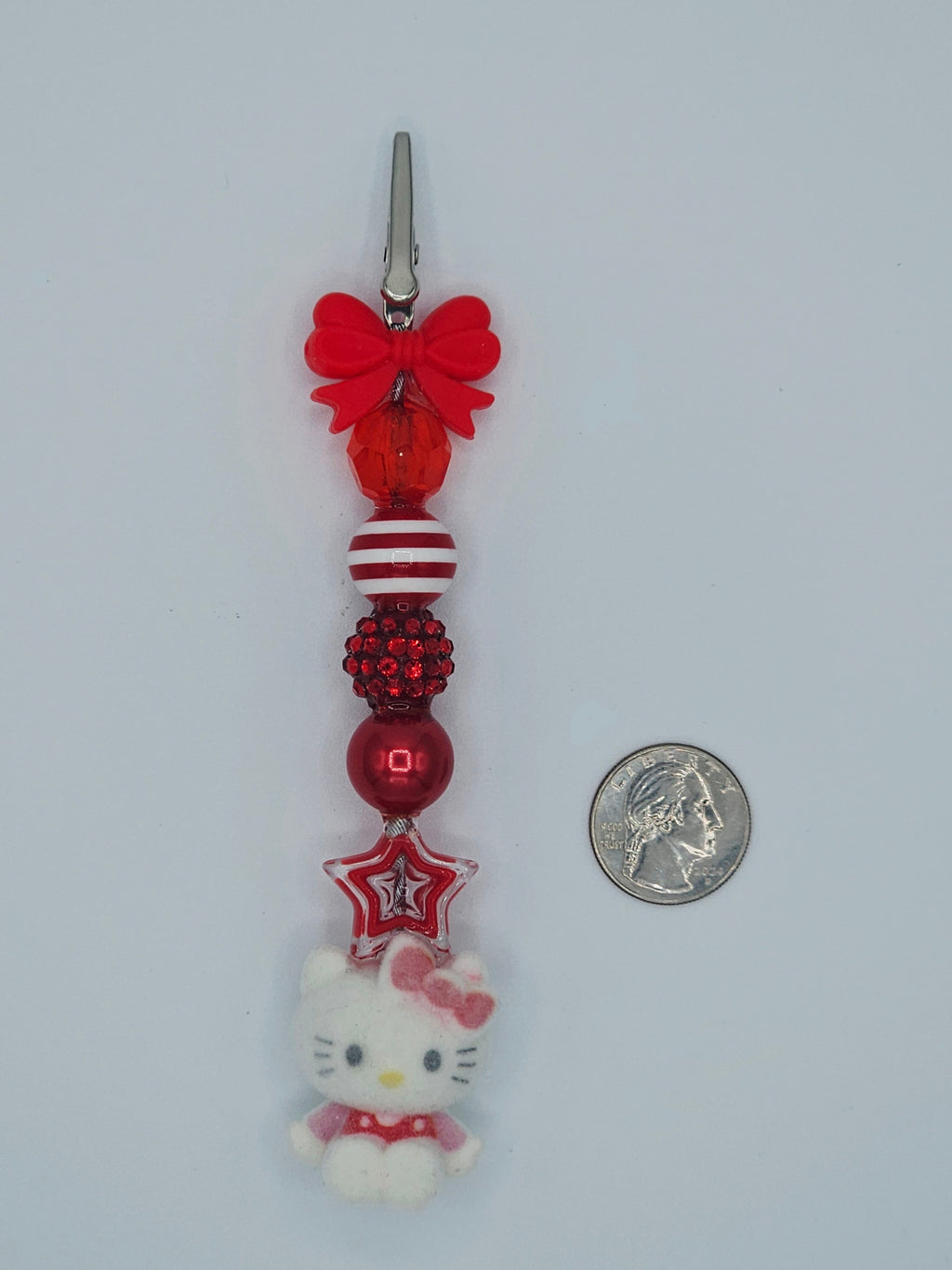 Hello Kitty Candy Cane Kandi Clip