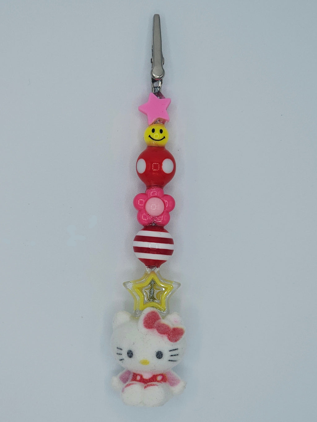 Hello Kitty Smiley Flower Kandi Clip