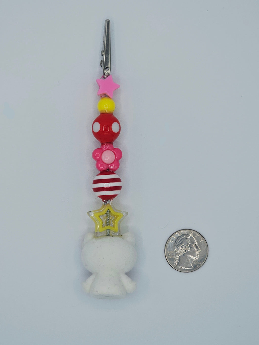 Hello Kitty Smiley Flower Kandi Clip