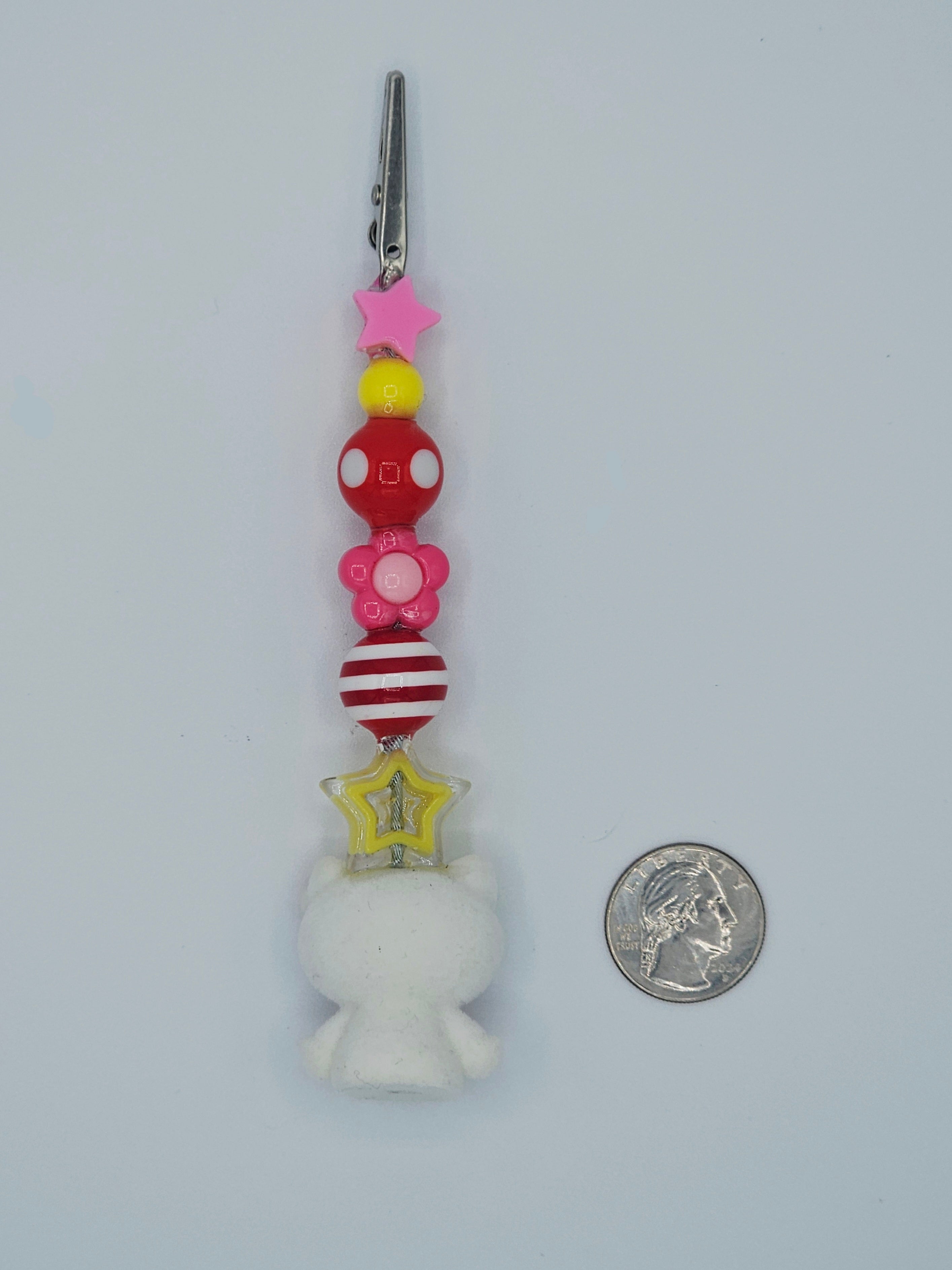 Hello Kitty Smiley Flower Kandi Clip