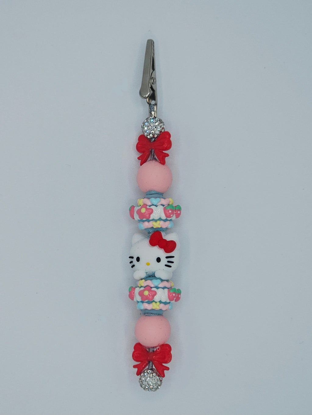 Hello Kitty Floral Strawberry Kandi Clip