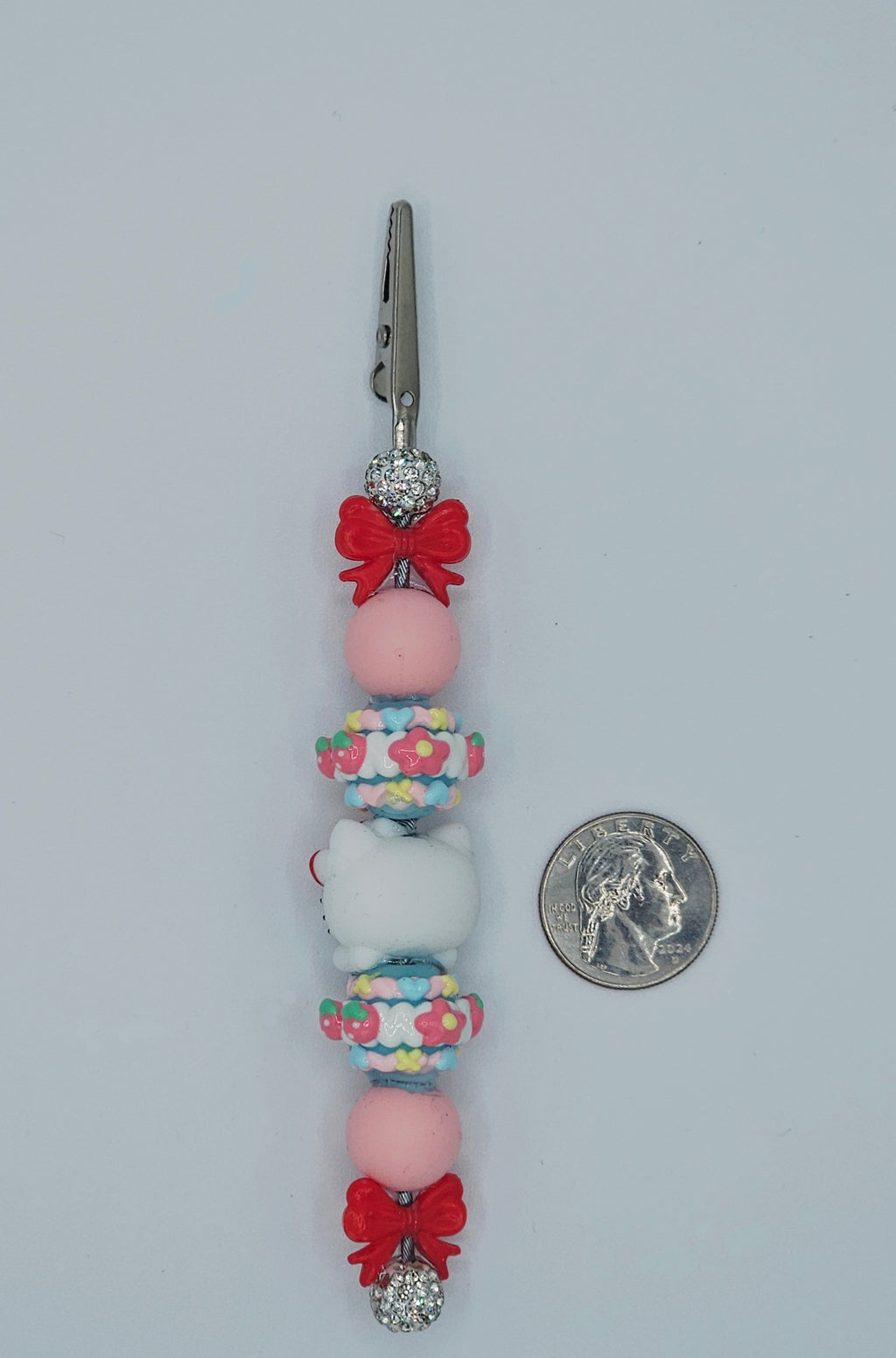 Hello Kitty Floral Strawberry Kandi Clip
