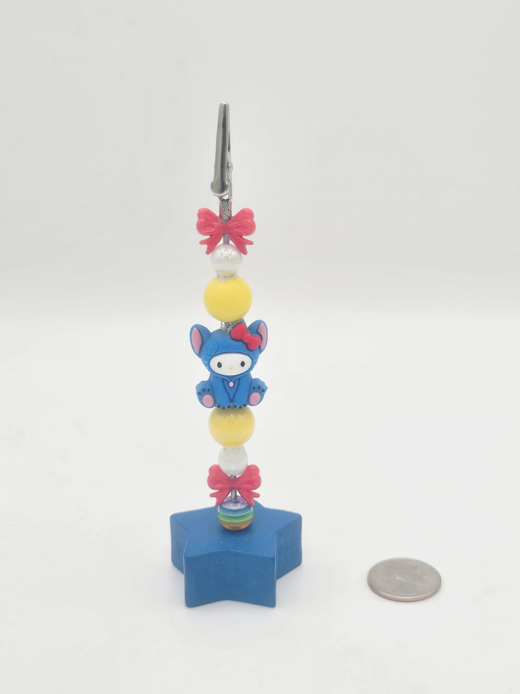 Hello Kitty as Stitch Kandi Clip