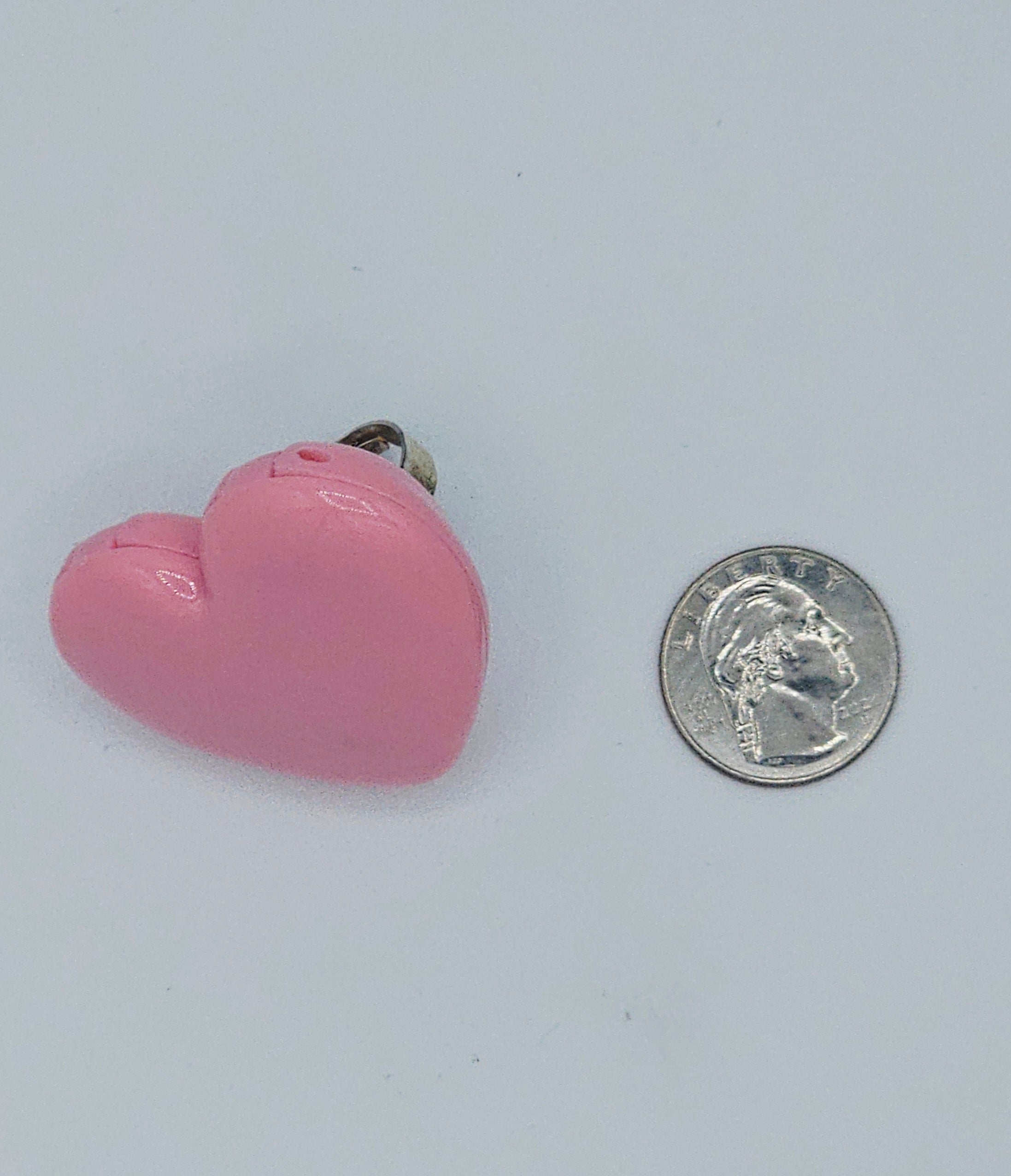 Pink Heart Stasher Ring