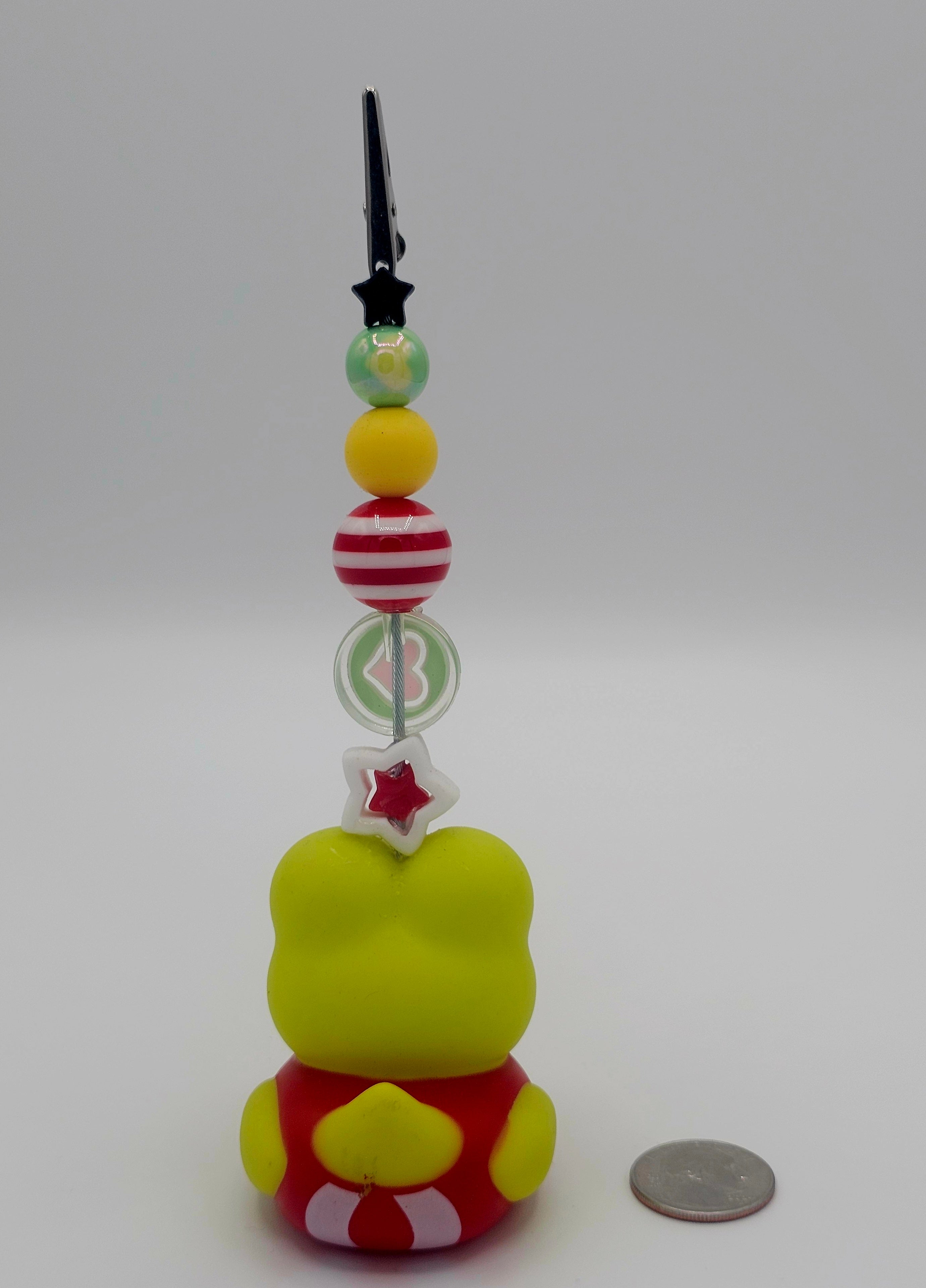 Keroppi Rubber Duck Kandi Clip