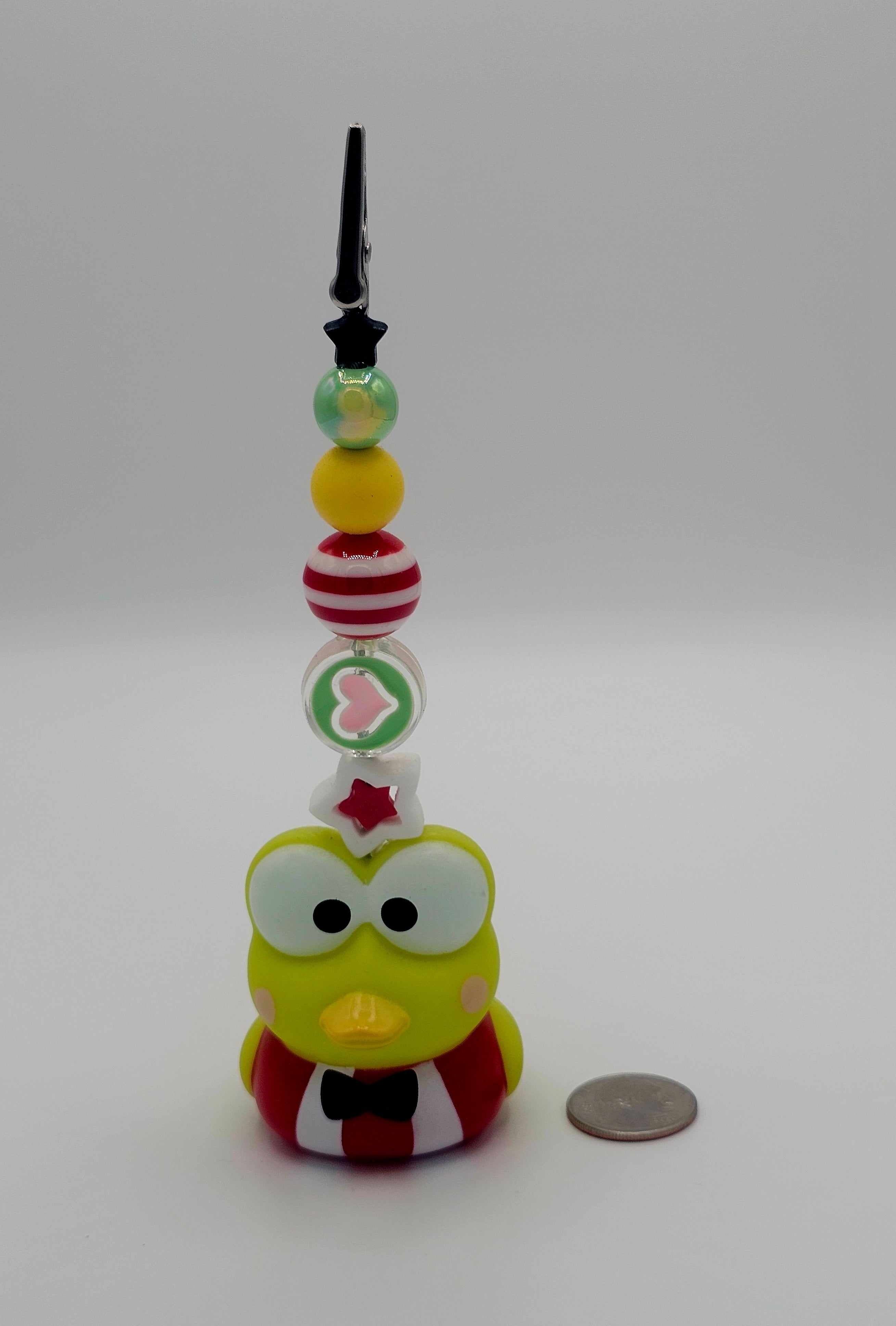 Keroppi Rubber Duck Kandi Clip