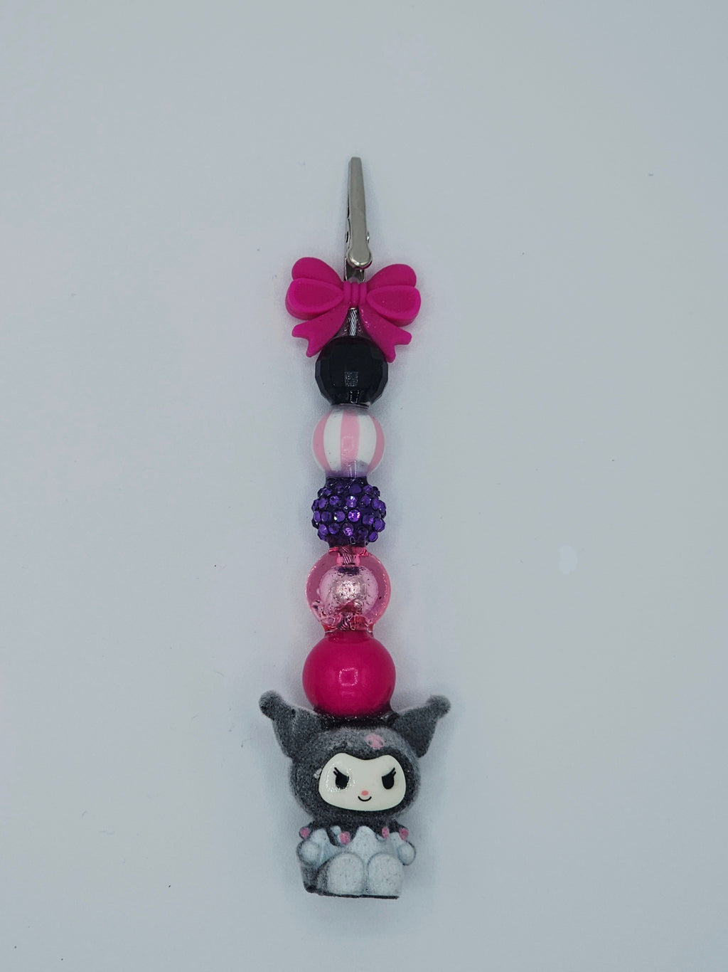 Kuromi Magenta Bow Kandi Clip