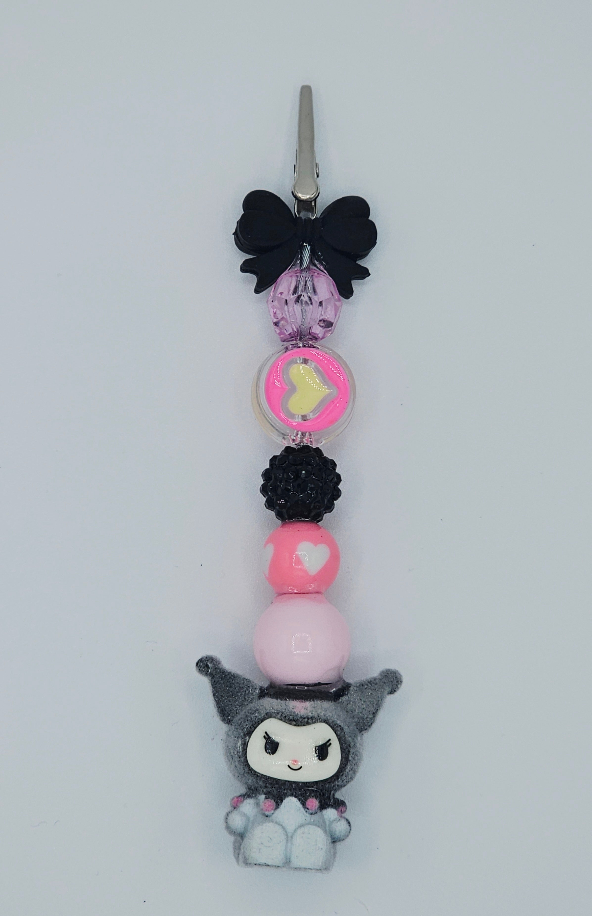 Kuromi Heart Kandi Clip