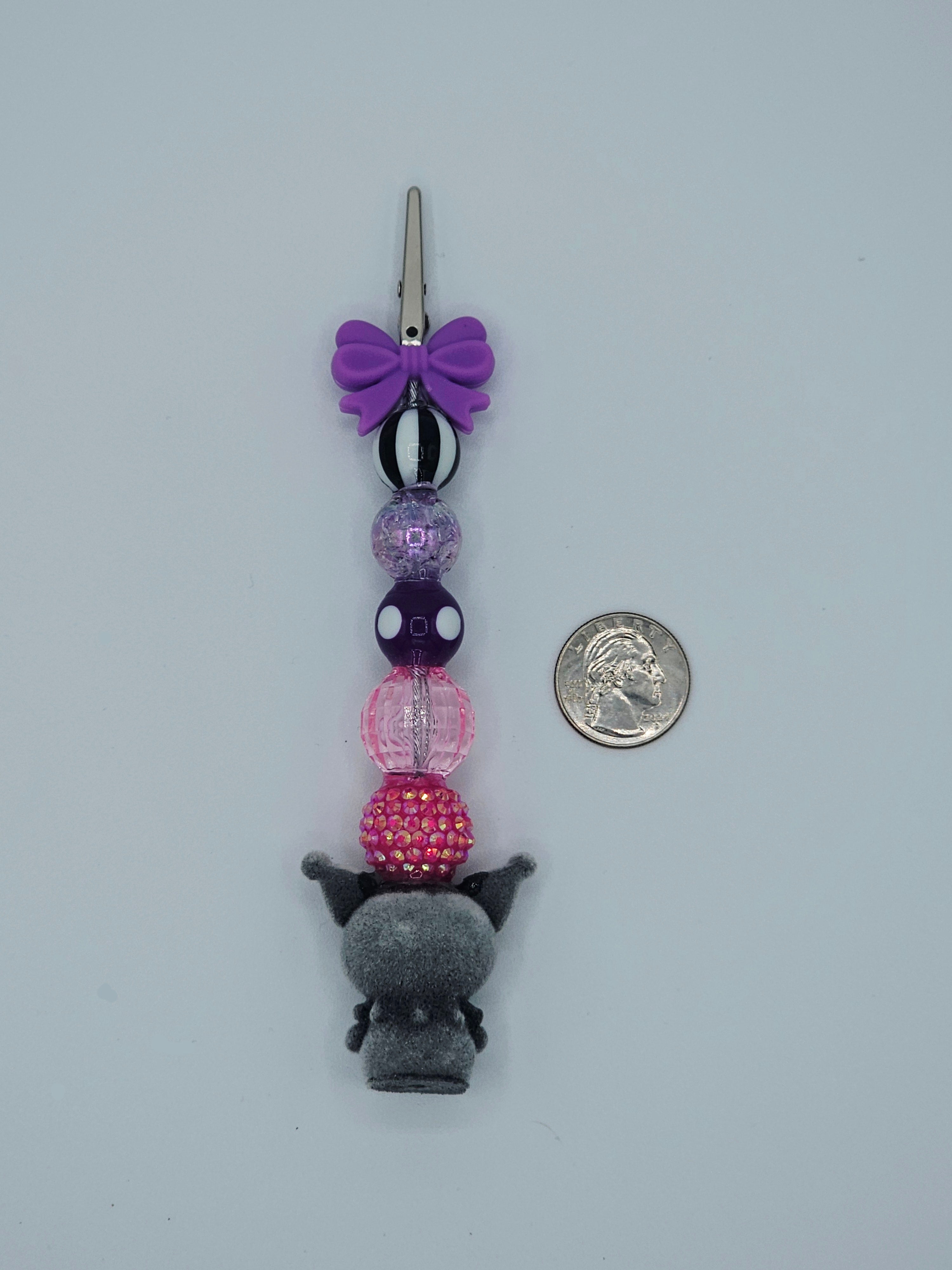Kuromi Purple Bow Kandi Clip