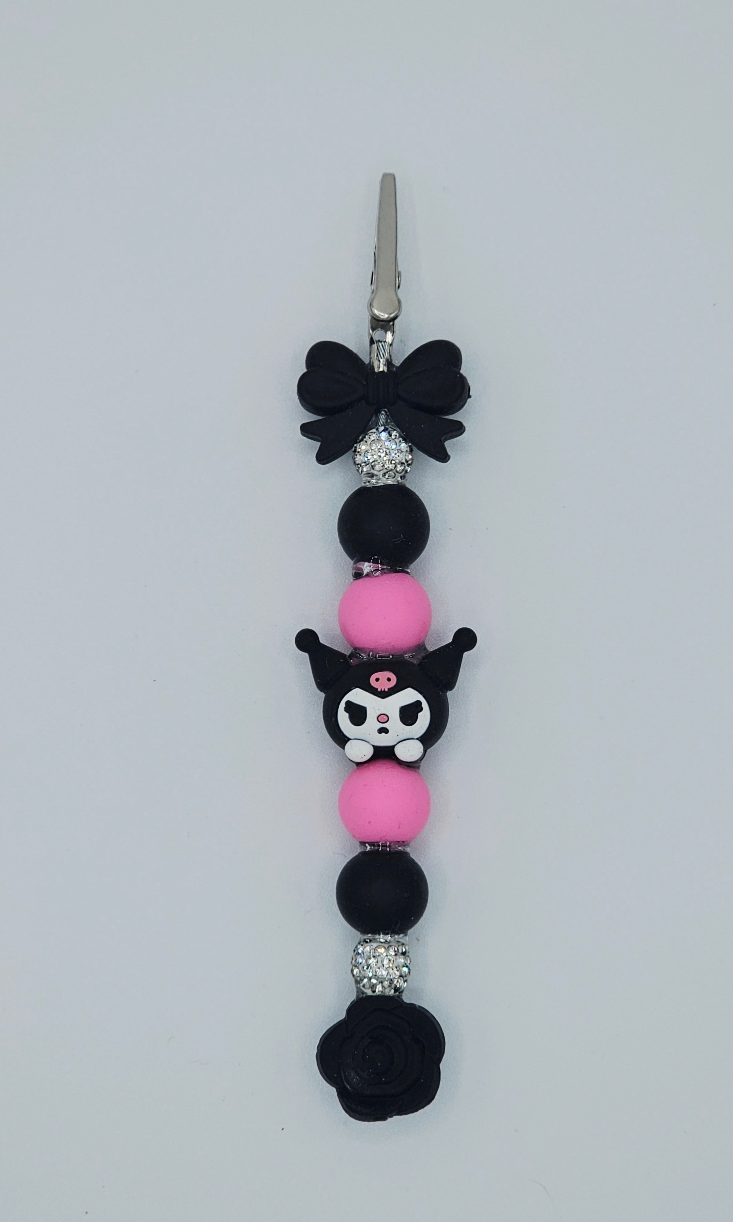 Kuromi Rose Kandi Clip