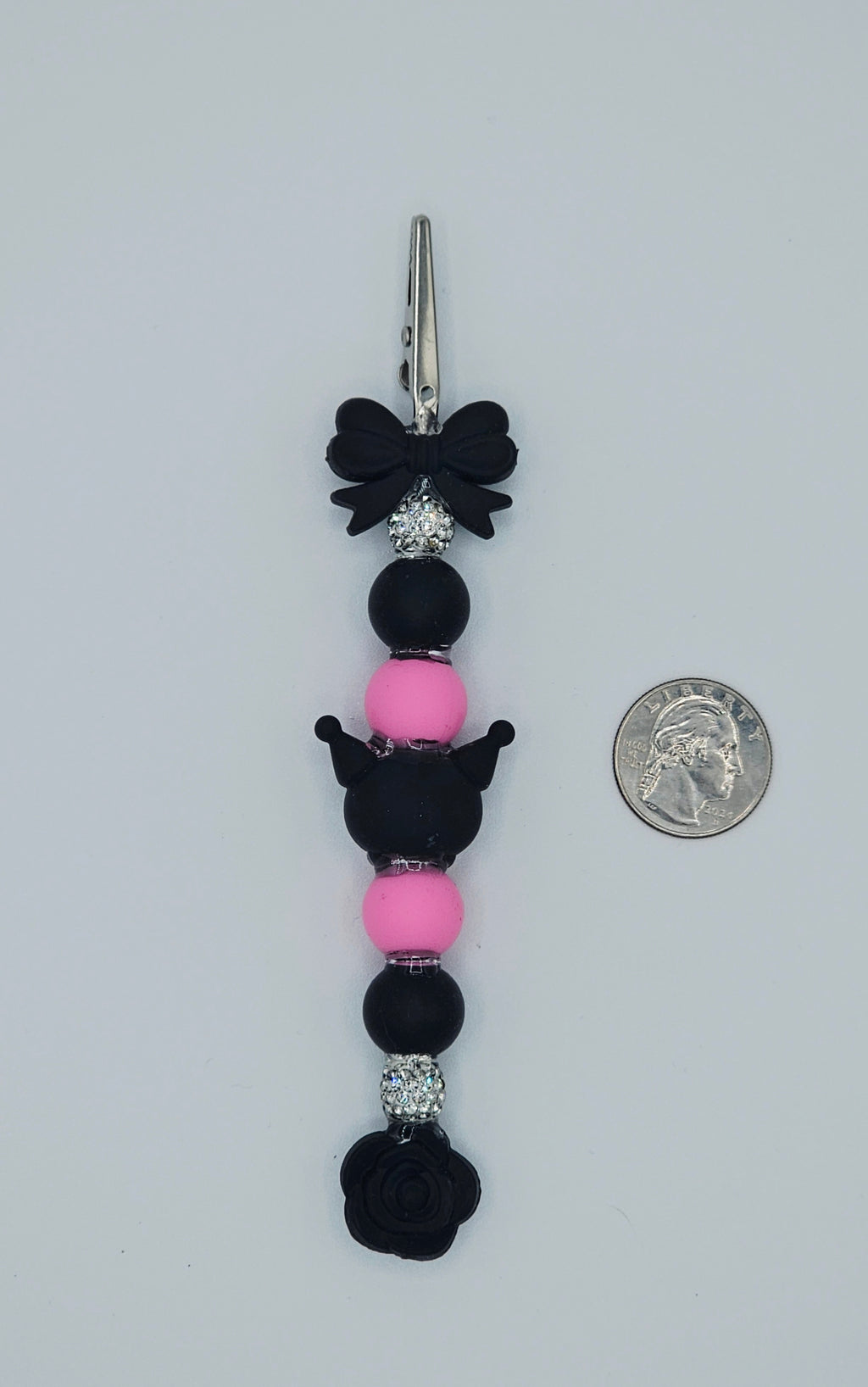 Kuromi Rose Kandi Clip