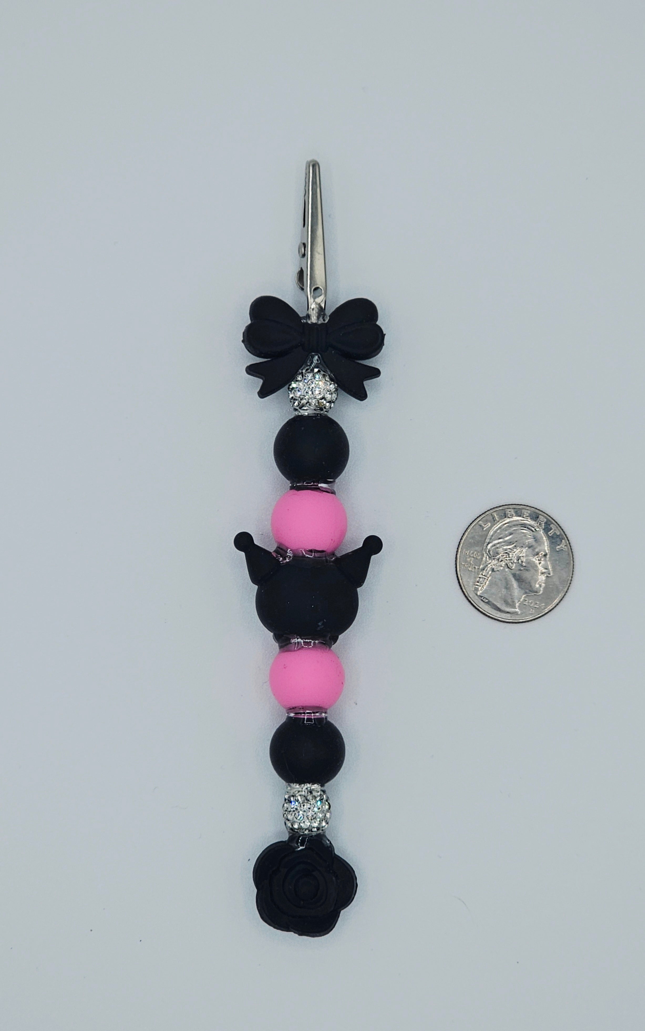 Kuromi Rose Kandi Clip