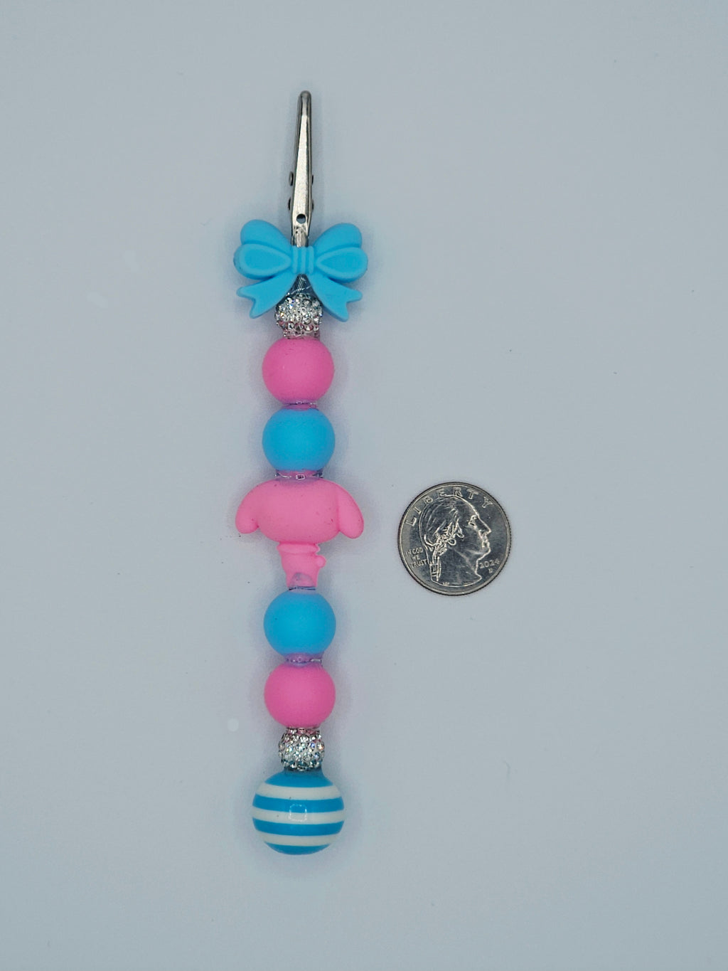 My Melody Blue Bow Kandi Clip