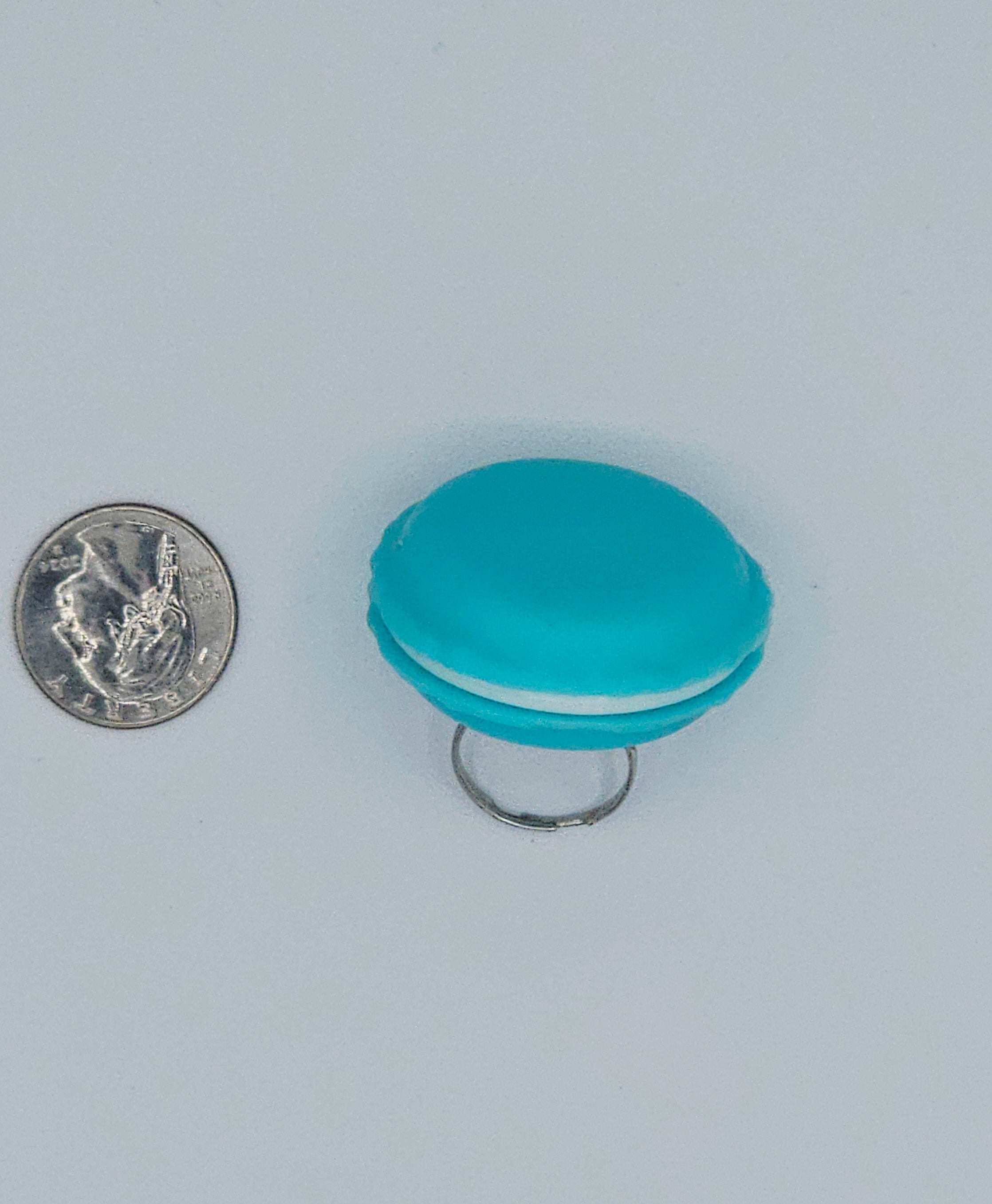 Blue Macaron Stasher Ring