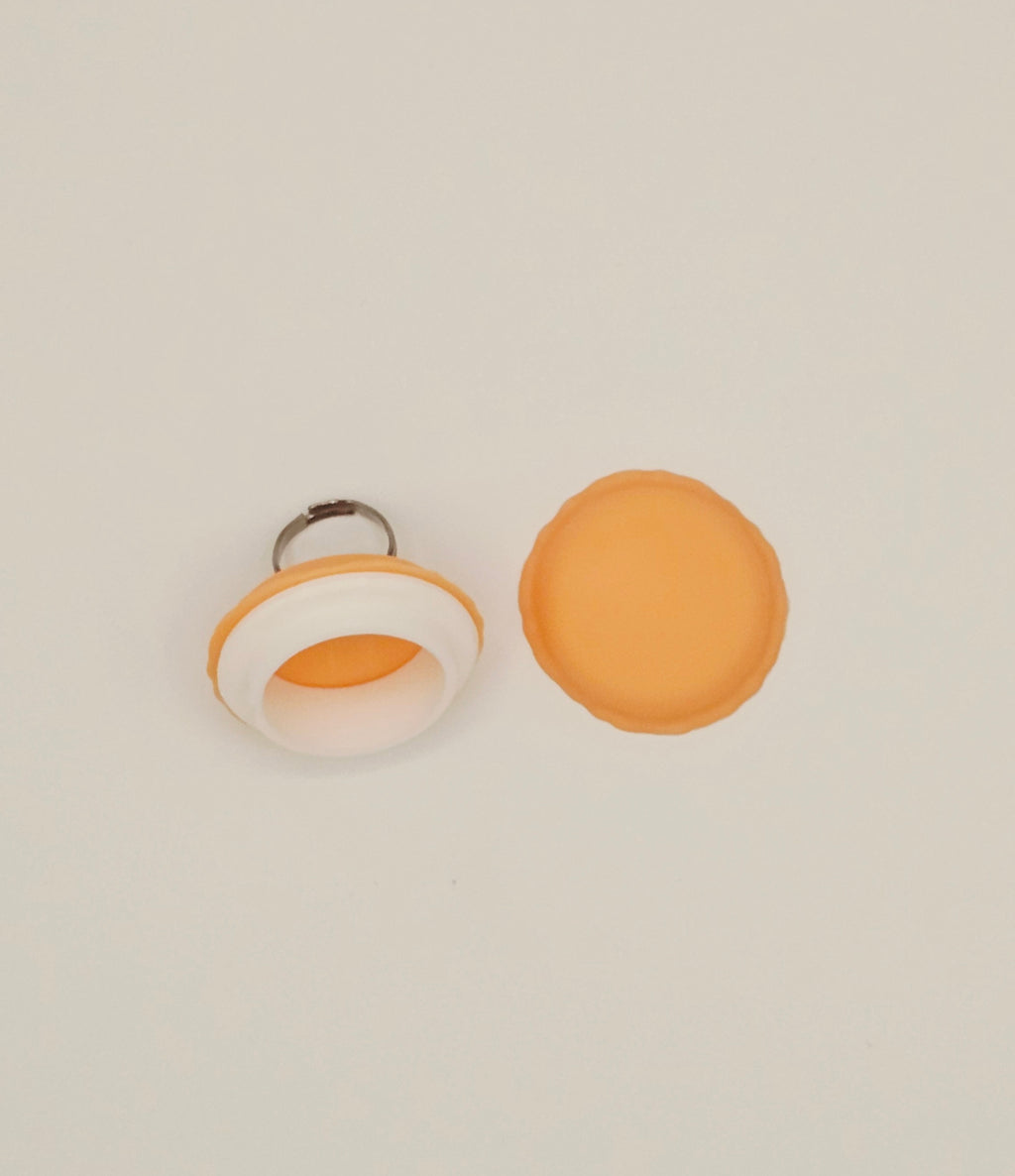 Peach Macaron Stasher Ring