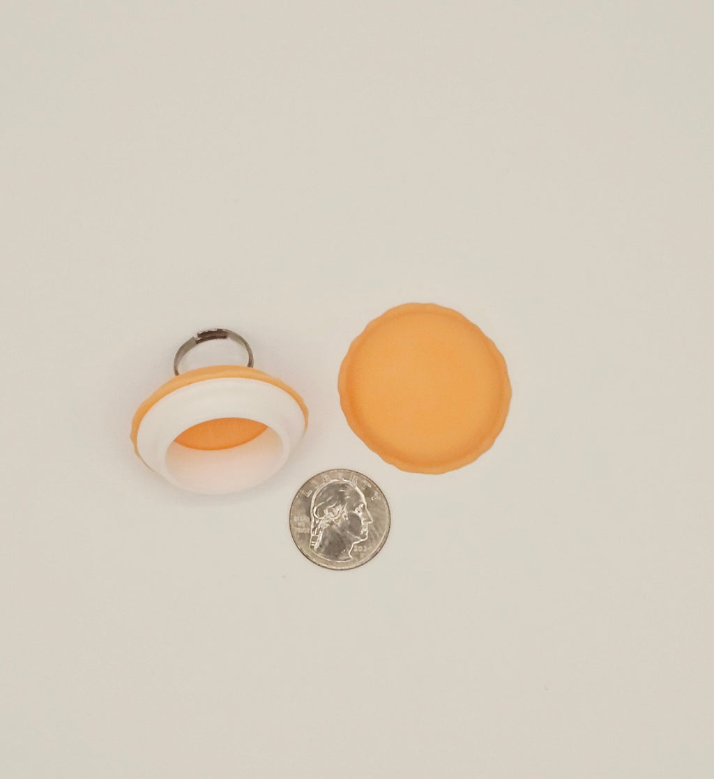Peach Macaron Stasher Ring