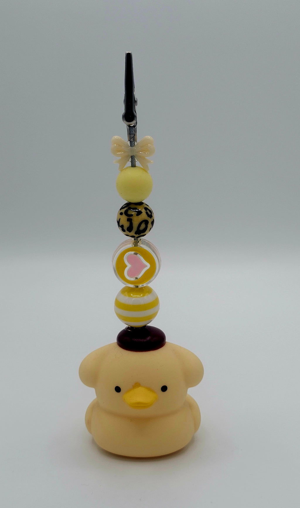Pompompurin Rubber Duck Kandi Clip