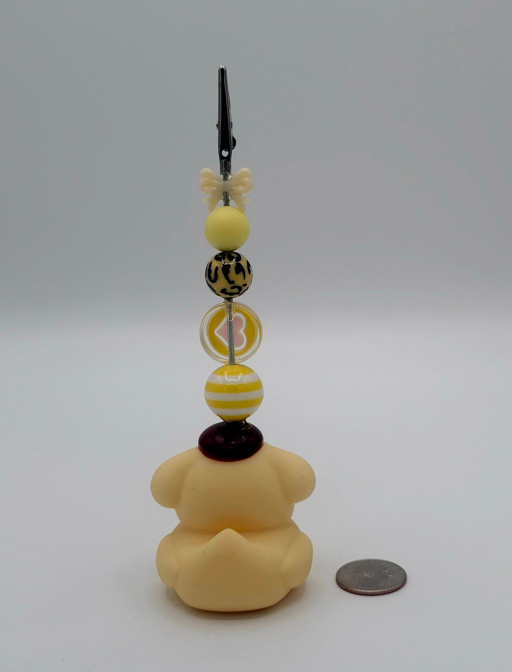 Pompompurin Rubber Duck Kandi Clip