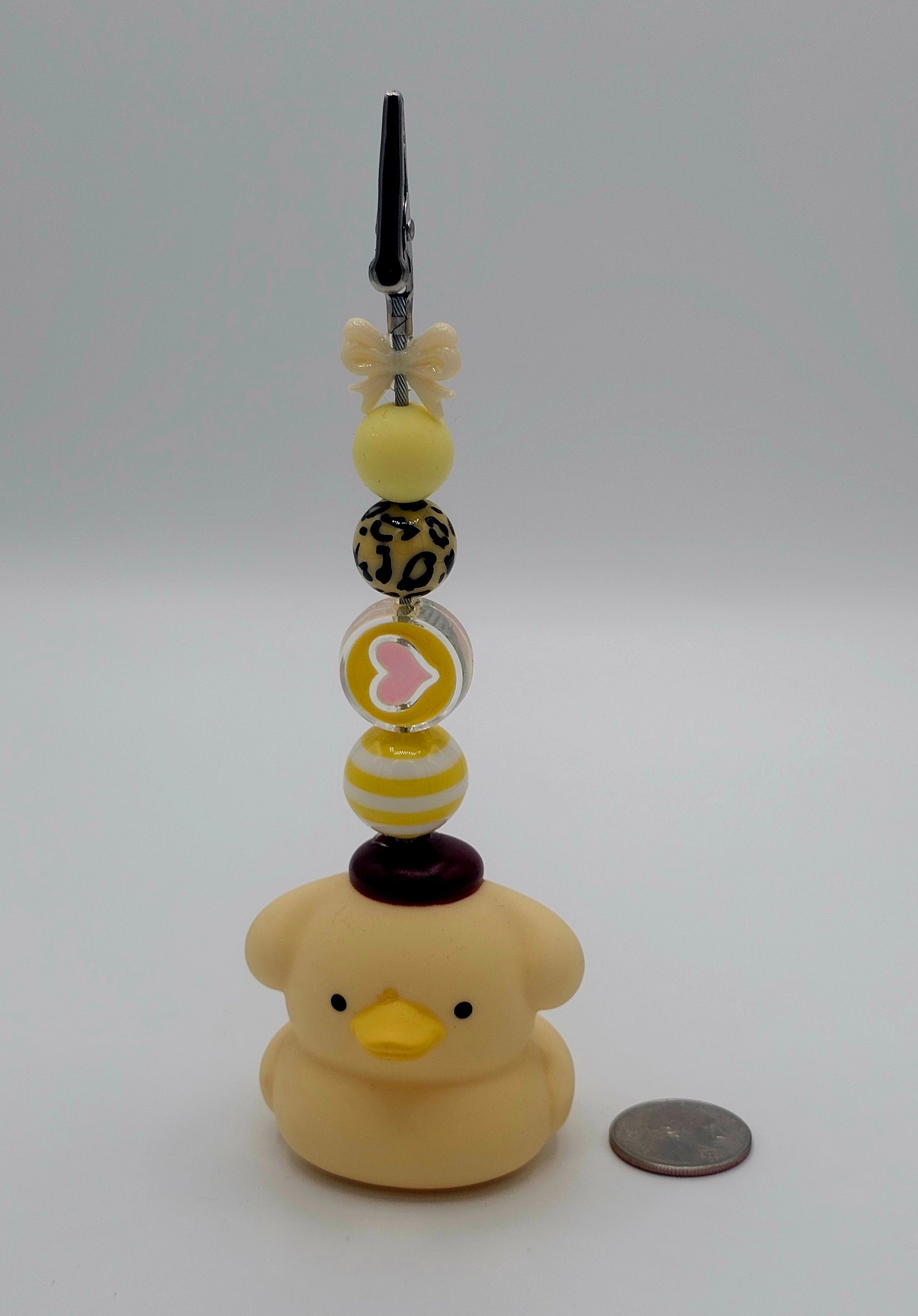 Pompompurin Rubber Duck Kandi Clip