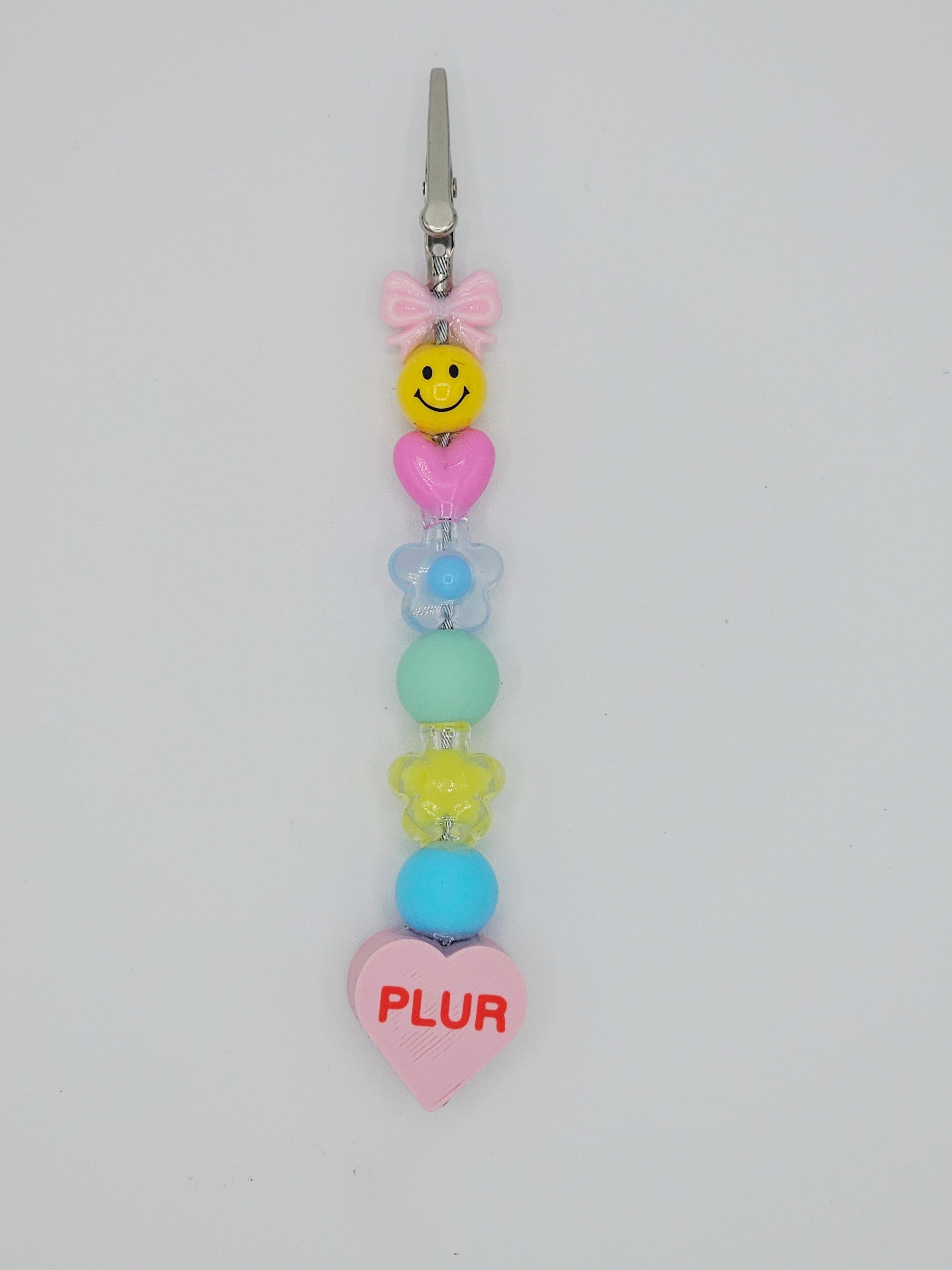 PLUR Heart Kandi Clip