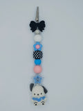 Pochacco Checkerboard Kandi Clip