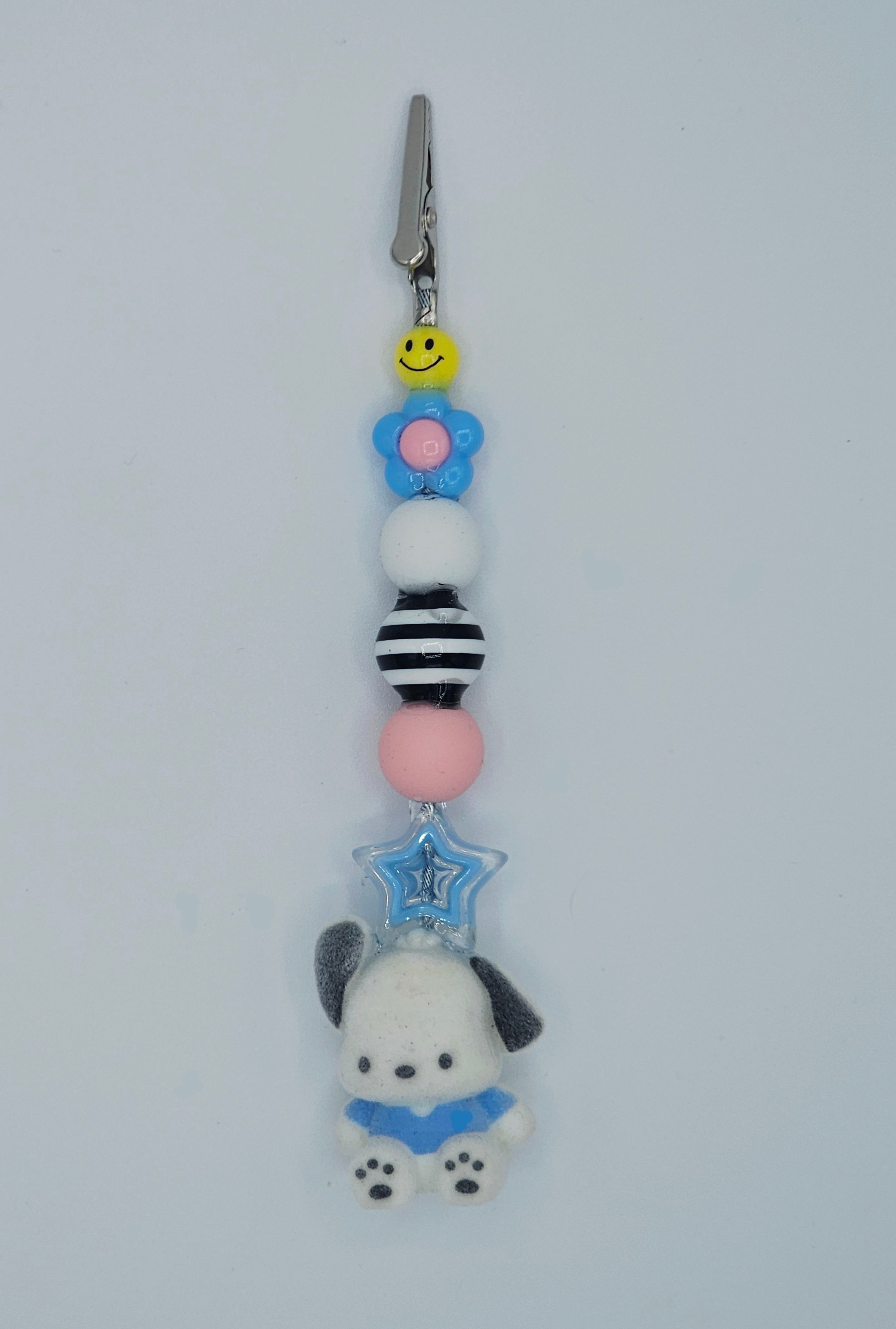 Pochacco Smiley Kandi Clip