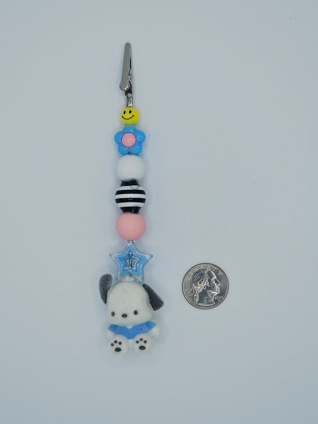 Pochacco Smiley Kandi Clip